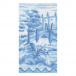 Tuscan Toile Paper Guest Towel/Buffet Napkins Blue, 15 Per Pack