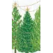 Christmas Trees With Lights Paper Guest Towel/Buffet Napkins, 15 Per Pack