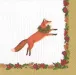 Leaping Fox Paper Luncheon Napkins, 20 Per Pack