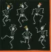 Dancing Skeletons Black Boxed Paper Cocktail Napkins, 40 Per Box