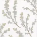 Berry Branches White/Silver Boxed Paper Cocktail Napkins, 40 Per Box