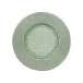 Rattan Round Charger Plate Green