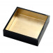 Lacquer Luncheon Napkin Holder Black & Gold