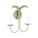 Petite Palm Sconce Green