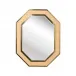 Dunbar Brass And Cane Mirror
