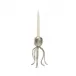 Pacific Octopus Candleholder Nickel