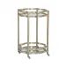 Quatrefoil Silver Bar Cart
