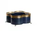 Tracery Navy Blue Cachepot