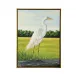 White Egret Oil Painting