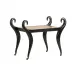 Swan Black Vanity Bench