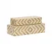 Chevron Bone Inlay Boxes Pair