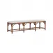 Chippendale Brown Bamboo Bench