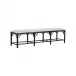 Chippendale Cracked Pepper Bamboo Bench
