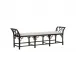 Chippendale Cracked Pepper Bamboo Regency Bench