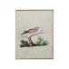 Square Antiqued Mirrored Bird