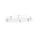 Acrylic Nickel Oval Tray