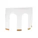 Marble and Acrylic Demilune