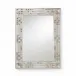 Pierced Rectangular Mirror Silver