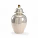 Herringbone Coverd Urn Gold