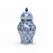 Blue And White Covered Vase