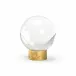 Crystal Ball On Stand Gold