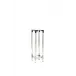 Chelsea Pedestal Clear/Silver Large