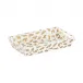 Leopard Towel Tray White/Gold