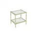 Conner Cane End Table Green