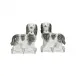 Staffordshire Spaniel Pair Black and White