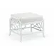 Wild Palm Ottoman White