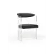Baran Barrel Back Black Acrylic Chair