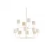 Castle Yard Chandelier Double- White