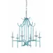 Bamboo Chandelier Blue