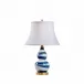 Blue And White Swirl Lamp