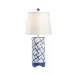 Bamboo Squares Lamp Blue