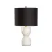 Blanche Marble Lamp (Black Shade)
