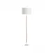 Amelia Matte White Rattan Floor Lamp