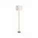 Amelia Aged Brass Rattan Floor Lamp