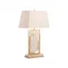 White Stone Table Lamp