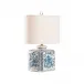 Blue & White Floral Lamp