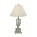 Old Washed Urn Lamp Blue