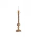 Solid Wood Barley Twist Candlestick - Manor Pine