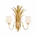 Wheat Gold Electrified Sconce with Shades