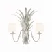 Wheat Silver Electrified Sconce with Shades