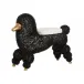 Ooh La La Poodle Black Stool