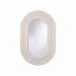 Bronte White Oval Mirror