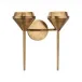 Ramsey Aged Brass Double Sconce