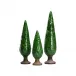 Cypress Tree Sculptures Set of 3