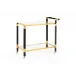 Boulevardier Black/Gold Bar Cart