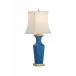 Square Blue Vase Lamp